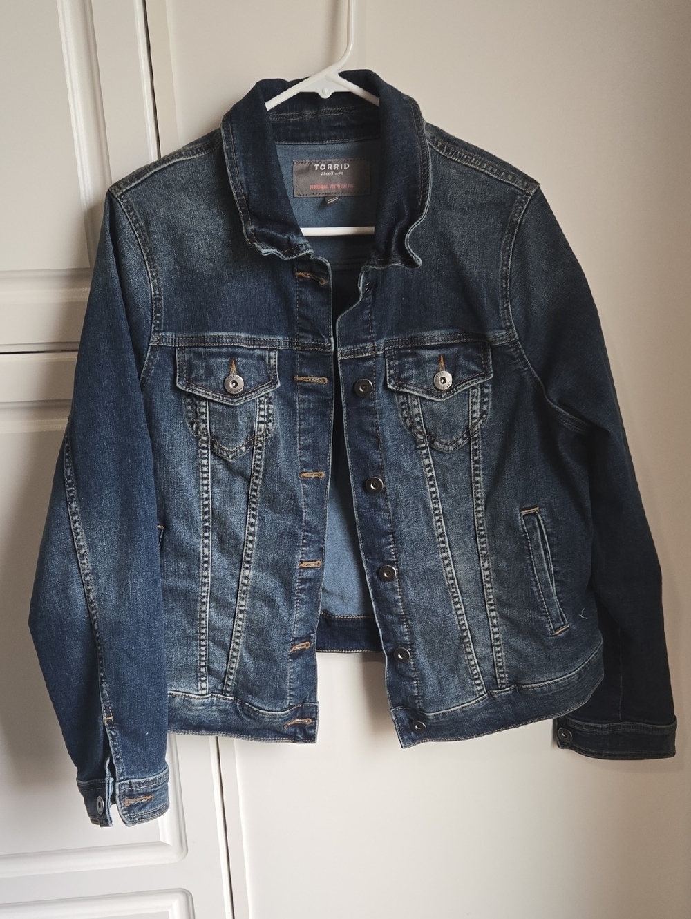 torrid Medium/Dark Blue Denim Jacket